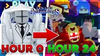 I Spent 24 Hours In The *NEW* NARUTO Update 18 in Anime Adventures