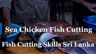 Yathra | Sea Chicken Fish Cutting | Fish Cutting skills Sri Lanka | Fish Cutting Video