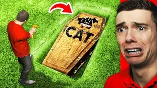Digging ZOMBIE CARTOON CAT GRAVE In GTA 5 (Scary)