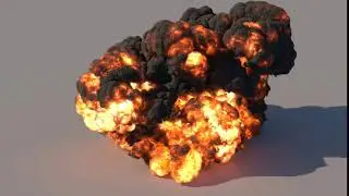 Phoenix FD 4.30.01 nightly - Gasoline explosion fire shading by Fuel