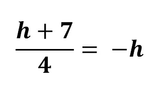 A Simple Algebra Problem | Solve for H | Math Rapper