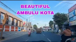 Beautiful Ambulu kota di pagi hari driving vlog