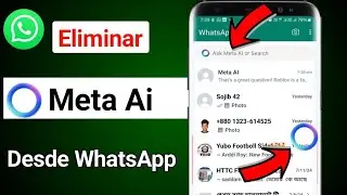 Cómo eliminar Meta AI en WhatsApp 2024 | Cómo eliminar la actualización Meta AI de WhatsApp