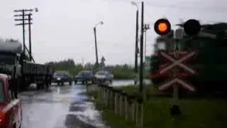 Russian railway crossing