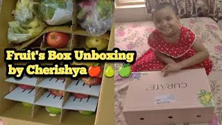 వామ్మో పండ్లు ఏంటి ఇన్ని రకాలు ఉన్నాయి🙃😲||Fruit Box Unboxing by Cherishya👌😍||unboxing fruit #viral