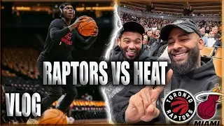 GAME DAY VLOG! - RAPTORS VS HEATS + BTS