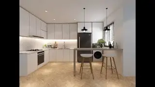 How to create a Kitchen scene using 3ds max and Vray in 30 minutes ( Tutorial for beginners )