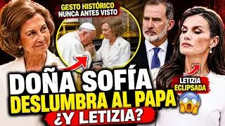 🔴 Letizia Ortiz overshadowed by Queen Sofía at the historic meeting with Pope Leo XIV
