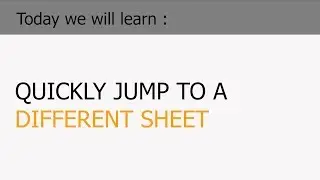 Jump To Any Excel Sheet – 7 Methods
