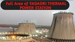 Full Area of YADADRI THERMAL POWER STATION | YTPS | Cooling Tower Construction | Telangana