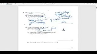 Cambridge IGCSE Mathematics paper 3 Question 1 solved (0580 m16 qp32 Q1)