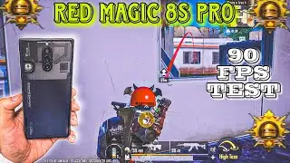 RED MAGIC 8S PRO PUBG TEST 😱 90 FPS WITH FPS METER