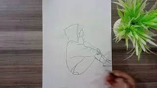Beautiful Music Girl Drawing | Aesthetic Girl with Headphones Sketch | Easy Pencil Art