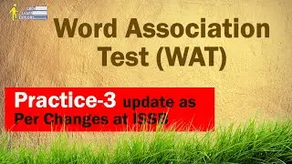 Word Association Test (WAT) at ISSB - Real Time Practice  - Updated