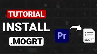 How to import Motion Graphics Templates (MoGRTS) in Premiere Pro 2025 fast!