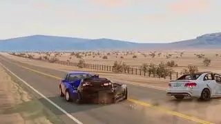 EPIC FAIL! Mercedes w212 CRASHES in BeamNG.Drive Racing Game!