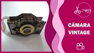 MINI ÁLBUM scrapbooking CÁMARA de Fotos VINTAGE 📸 muy cuqui | JUGASA