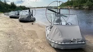 Проверка перспективных, уловистых мест. АэроЛодка Лани, обкатка продолжается.