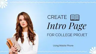 Create intro page for college projects |use of wps | referat #collegeprojects #wps