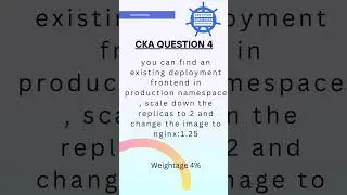 #shorts  CKA question 4 #cka #kubernetes #docker
