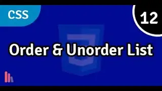 CSS List Properties | Unordered lists | Ordered lists