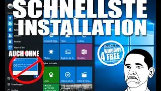 Windows 10: Schnellste Installation (German/FULL HD)