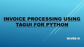 Invoice Processing with TagUi for Python.