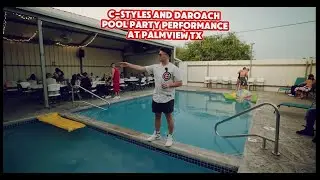 C-Styles and DaRoach pool party performance at Palmview tx