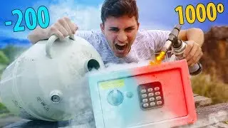 COFRE DE FOGO 1000º VS COFRE DE GELO -200º (Quem ganha?)