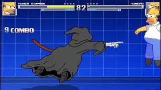 MUGEN Fight | Homer Simpson VS Homero