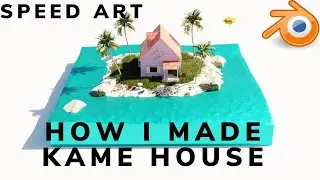 blender creating kame house