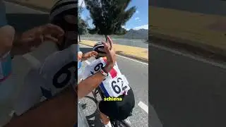 This girl cheated in the bike race 😮