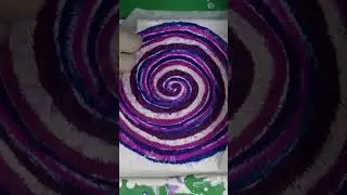 From SPIRAL to FLOWER ~ Fluid Art Technique ~ Acrylic Pour Painting 