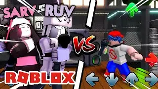 Pretending to be RUV & SARV in ROBLOX Friday Night Funkin'
