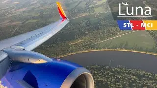 Full Flight - Southwest Airlines Boeing 737-800 Flight From St. Louis to Kansas City