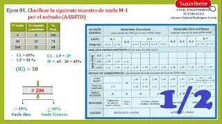Clasificación de Suelos SUCS Y AASHTO (Parte 02 - AASHTO) - 1/2