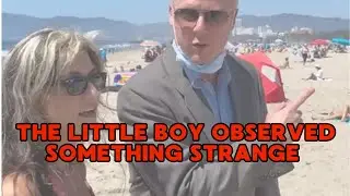 The boy alerted his mom about this strange man🤔🤔🌊