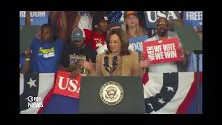 Pro-Palestine activists interrupted Vice President Kamala Harris’s speech at her rally in Charlotte.