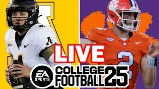 Appalachian State at Clemson - 9/7/24 Simulation (EA College Football 25)