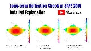 Long-term Deflection Check | Cracked Section Analysis in SAFE 2016 | ilustraca | Sandip Deb