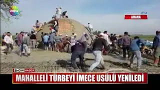 Mahalleli türbeyi imece usülü yeniledi