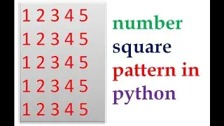 p12 basic python pattern programs  all types of pattern python programs interview pattern programs