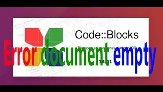 TinyXML error : Error document empty (code :: block)