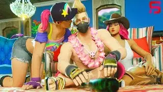 GIRLS PLAY SPIN THE BOTTLE with SUMMER DRIFT.... ( Fortnite Film )