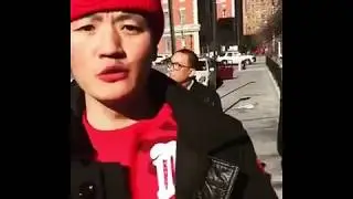China Mac at shoot for Mac Talk music video