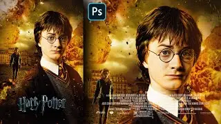 Harry Potter Movie Poster | Making Of Harry Potter Poster in Photoshop | Satisfied Official