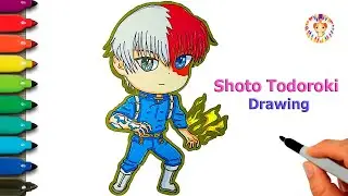 How to draw Shoto Todoroki ♥ Shoto Todoroki drawing easy step by step | My Hero Academia
