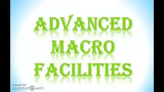 macro | advanced macro facilities | explained with examples