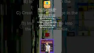 Flutter What is the best way to add a custom font to your Flutter app