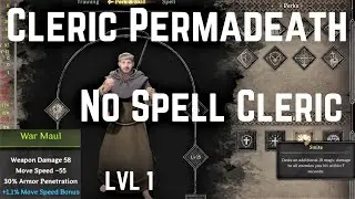 Dishonored Cleric Permadeath | No Spell Cleric | Dark and Darker